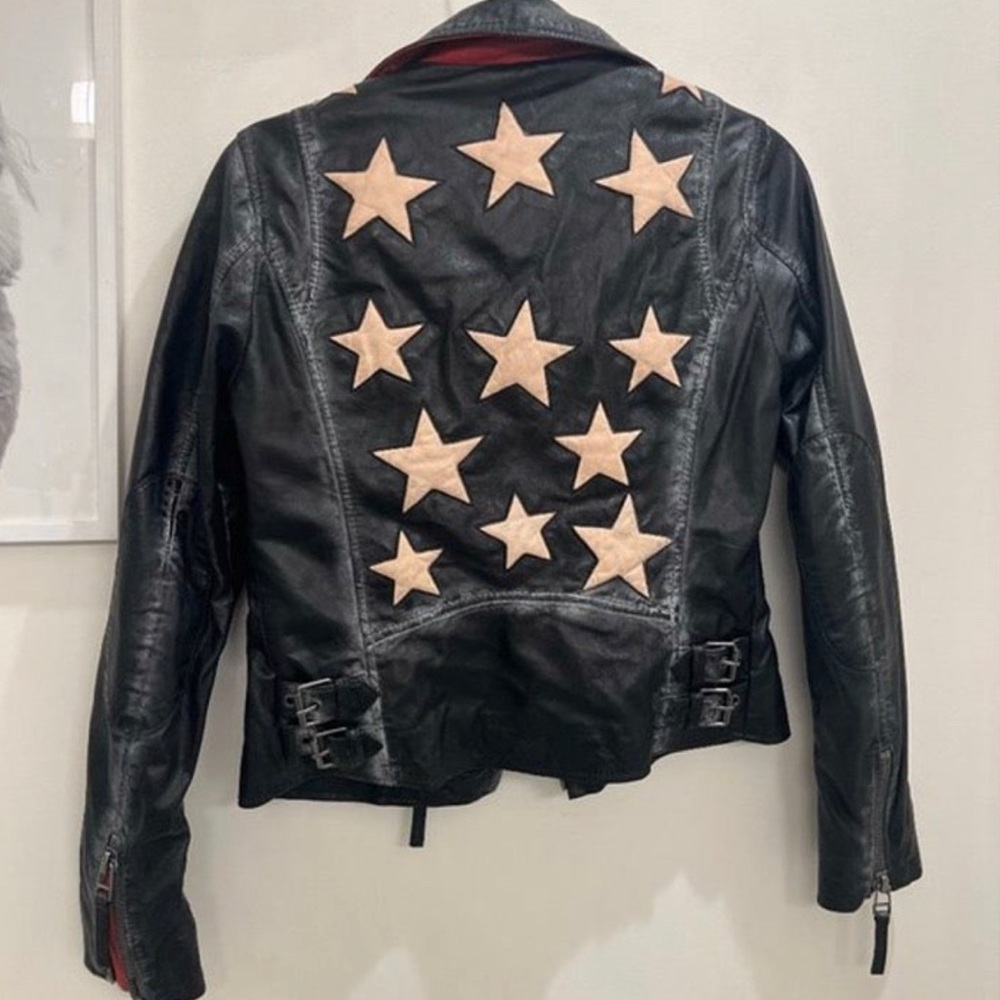 Mauritius Christy Star Leather Jacket